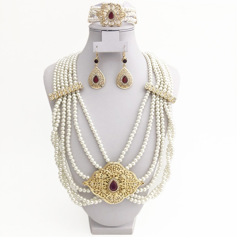 mari-e-africaine-en-perles-dor-es-accessoires-de-luxe-bijoux-de-mariage-alg-riens-collier